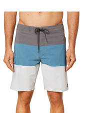 New O'NEILL board shorts swim Hyperfreak Blockade gray blue sz 38 x 19