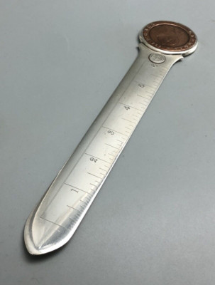 Victorian Silver Letter Opener Ruler A Barrett London 1898 140g ABLZX ...
