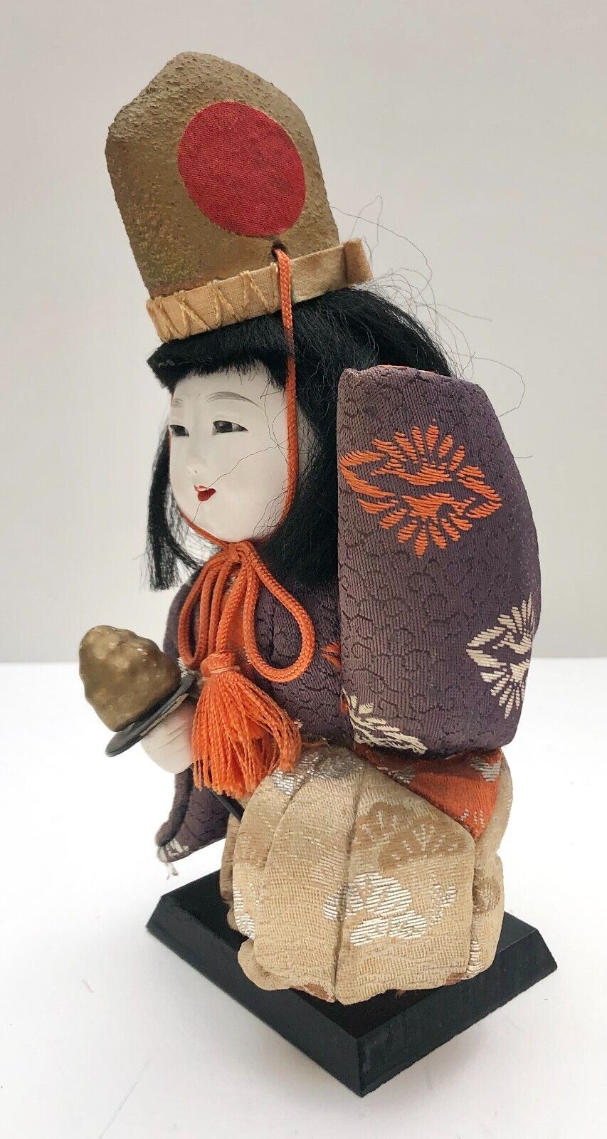 Vintage Porcelain Headed Doll from Japan silk kimono