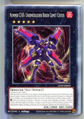 Yu-Gi-Oh! Nummer c105 Unermüdlicher Boxer Comet Cestus Common LD10-DE043