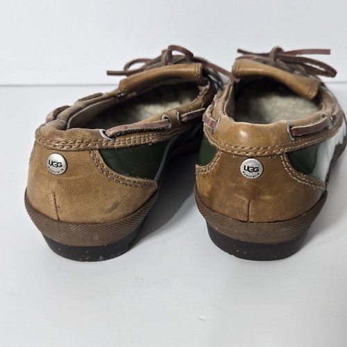 UGG Australia Waterproof Sherpa Lined Duck Shoes Women’s Sz 7.5 Olive Designer - Picture 4 of 14