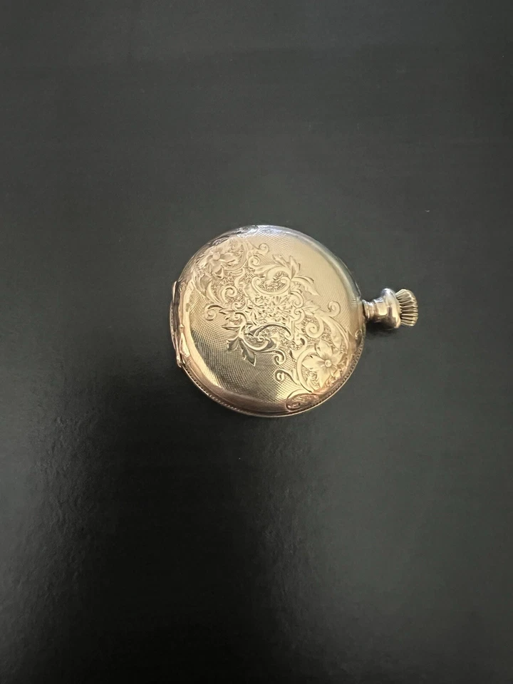 Raro Reloj Bolsillo BWCCO Oro Sólido 14k Waltham Full Hunter 6s Mar 1890 50.9g Foto 4 de 4