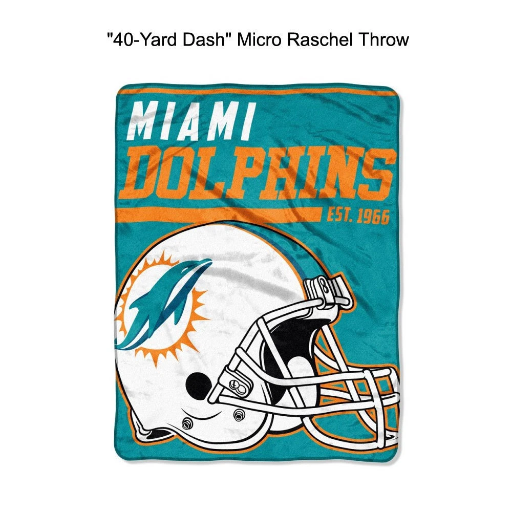 Pick Your Team Dash Micro Raschel Throw Blanket
