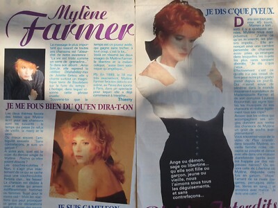 792 - MYLENE FARMER - PRESSEARTIKEL - TOP SECRETS - DEZEMBER 1988