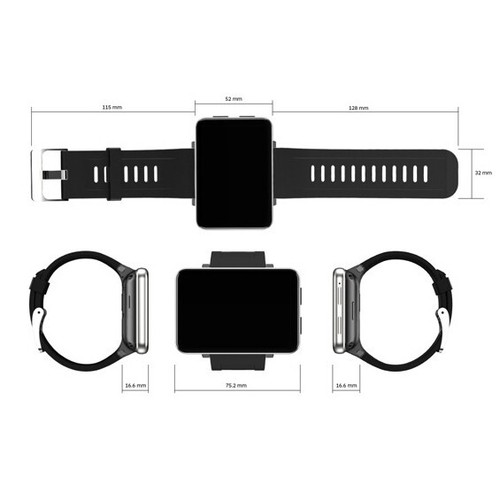 Duży ekran 4G LTE Android Smart Watch 2,86" Ekran dotykowy GPS WiFi Kamera 3GB + 32 GB - Zdjęcie 21 z 23