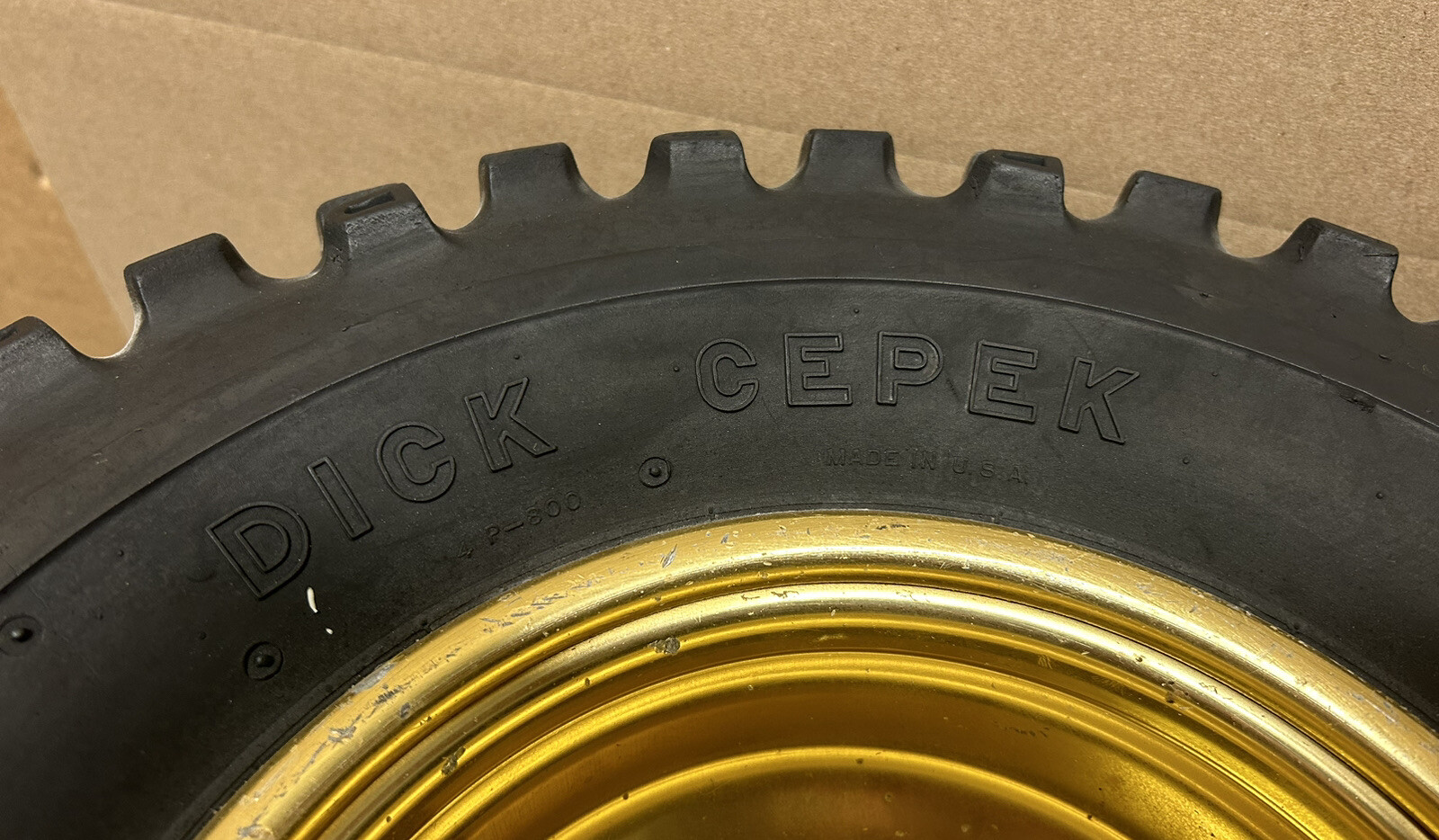 YAMAHA 4/115 GOLD REAR RIM WHEEL SPIDER TRAC TIRES 22x12.59 🔥FASTSHIP🔥