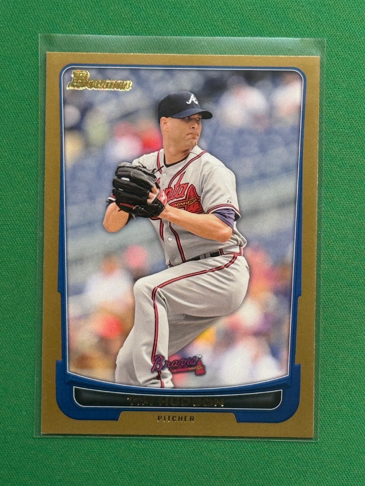 2012 Bowman Baseball Tim Hudson #72 Gold