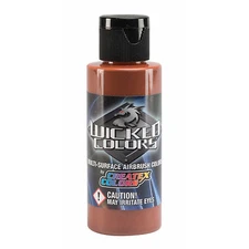  Createx Wicked Colors W010 Brown 2oz. water-based universal airbrush paint 