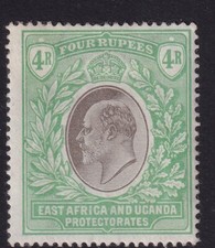 East Africa and Uganda 1903 KEVII 4R grey and green SG12 - mounted mint