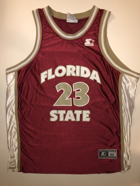 Vintage Starter Florida State Seminoles Basketball Jersey Mens XL 52 Red 90s FSU | eBay