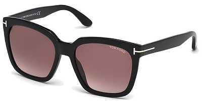 Authentic Tom Ford FT0502 Amarra 01T Shiny Black Sunglasses  display picture 2
