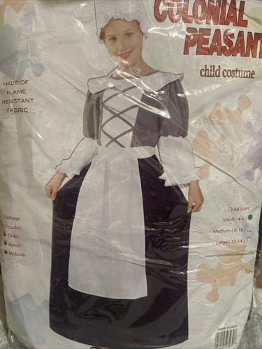 RG Costumes 91230 Childs Colonial Girl Costume Small4-6 - Picture 2 of 5