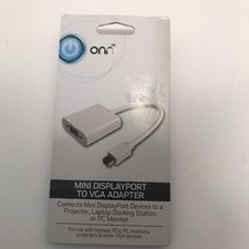 ONN Mini DisplayPort To VGA Adapter Brand New Sealed  