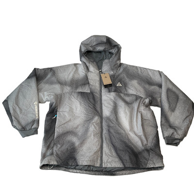 Nike Therma Fit Adv Coat Puffer Jacket Men Size XL Grey Acg Hooded Primaloft Zip