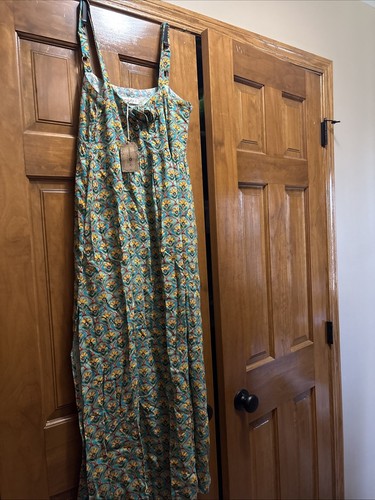 NWT Natural Life Women Sz Small Green And Yellow And Red Sundress