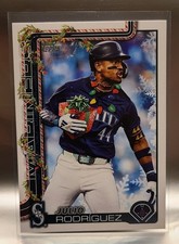 Julio Rodriguez Image Variation Short Print +Base Card 2025 Topps Holiday 