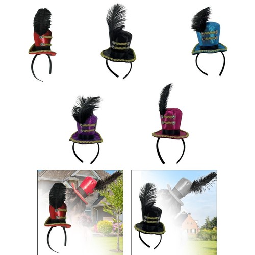 Déguisement Ambiance Festive Générique 1 Jeu Ensemble De Bandeau De Fête Chapeau Haut De Chapeaux Haut De Forme Et Sifflets Pour Fête