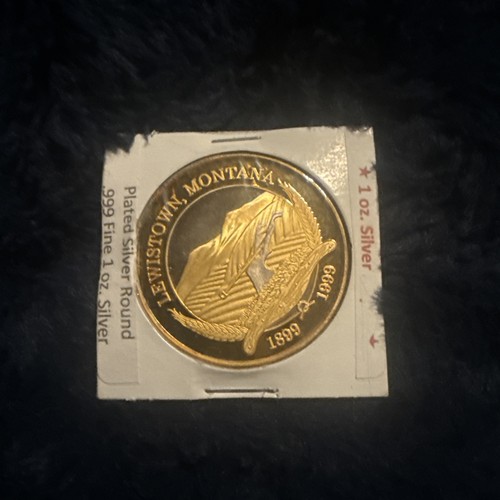 1999 Lewiston Montana 100th Anniversary 1oz 999 FINE Silver round - Picture 1 of 2