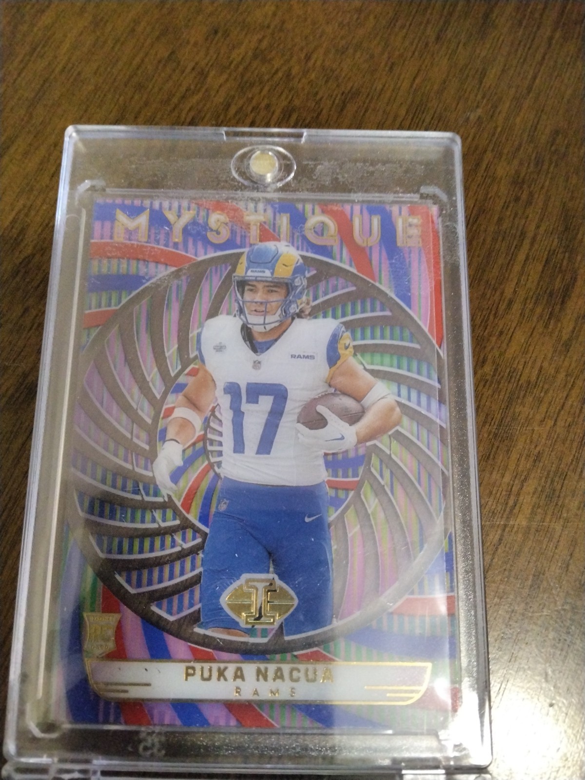 2023 Panini Illusions - Mystique Puka Nacua #27 Red & Blue /15 (RC)