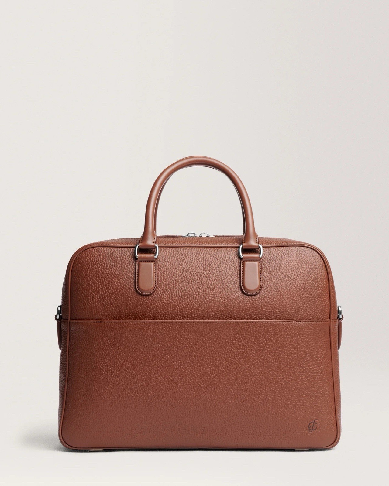 Carl Friedrik Dunloe Briefcase — Chestnut Full-Grain Leather