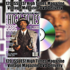 120 ISSUES! High Times Magazine Vintage Magazine DVD Delivery