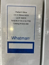 Whatman Partisil 5 Silica HPLC Column 4.6 x 150 Cat 4222-006 New