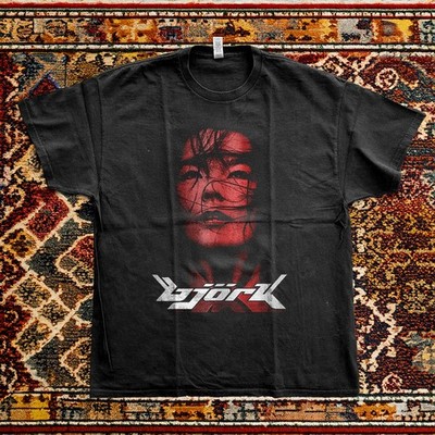 Bjork Tour Shirt, Bjork Unisex Black Cotton T-shirt S-5XL