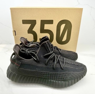 Size 9.5 - Adidas Yeezy Boost 350 V2 Low Triple Black Non-Reflective 2019 FU9006