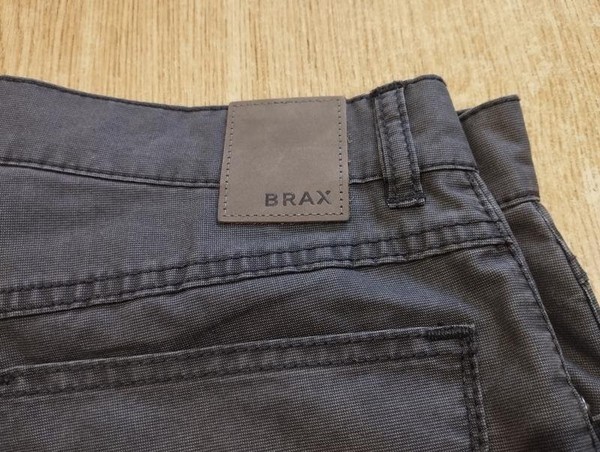 Men Brax Trousers Grey Elastane 34 / L / 50