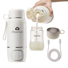 Portable Bottle Warmer for Travel - Fast Heating Breast Milk  Formula Warmer...