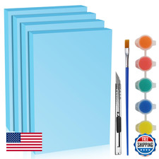 LuckyFoam Blue 4PK 12x7.5x1" Polystyrene Foam Sheets 1" Thick XPS Craft Board