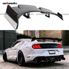 Carbon Fiber 57 Rear Trunk Spoiler Wing Gt Style For Ford Mustang Gt350 Gt500 Carbon Fiber 57 Rear Trunk Spoiler Wing Gt Style For Ford Mustang Gt350 Gt500