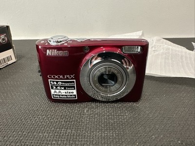Nikon COOLPIX L24 14.0MP Digital Camera - Red for sale online | eBay