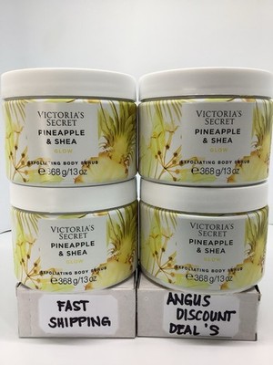 Victoria s Secret Pineapple & Shea   4 PACK  Glow Exfoliating Body Scrub 13oz