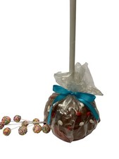 BIG Faux Chocolate Caramel Apple Fake Food 20" Table Bakery Candy Store Display
