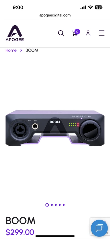Apogee Boom Profesional 2 entradas/2 salidas USB-C Interfaz de Audio Nuevo Foto 3 de 3