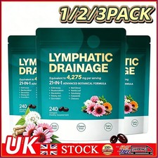 3packs Lymphatic Drainage Supplements, 240 So...