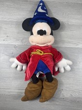Disney Mickey Mouse Fantasia Sorcerer's Wizard Plush 22" Theme Parks Fantasy