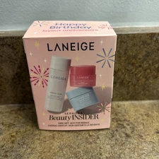 NEW Laneige Cream Skin Toner, Lip Sleeping Mask & Water Bank Sephora 3pc Set