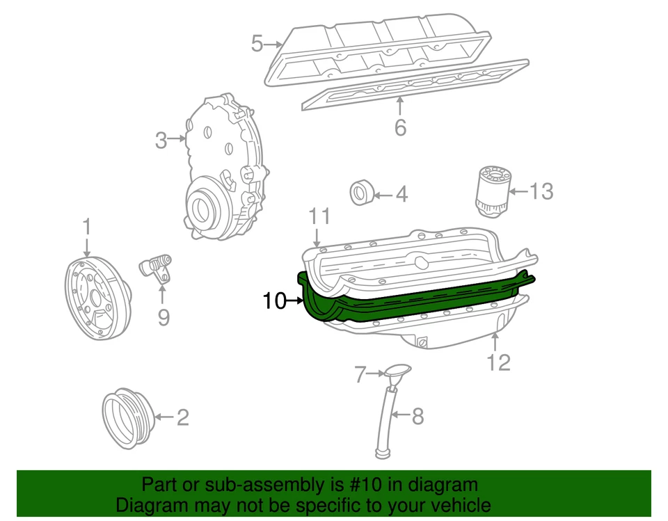 Cacerola de aceite genuina GM F-Car/ZZ4 12557558 Foto 4 de 4