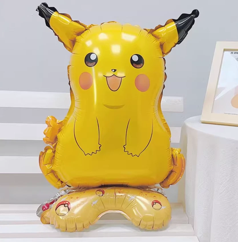 Pokemon Globo Pikachu Cumpleaños Fiesta Decoración Autoportante Lámina Brillante x1 Foto 4 de 4