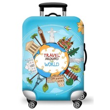 WUJIAONIAO Travel Luggage Cover Baggage Suitcase Cover Protector Skins 18-32 ...
