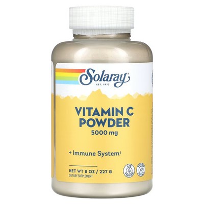 2 X Solaray, Vitamin C Powder, 5,000 mg, 8 oz (227 g)