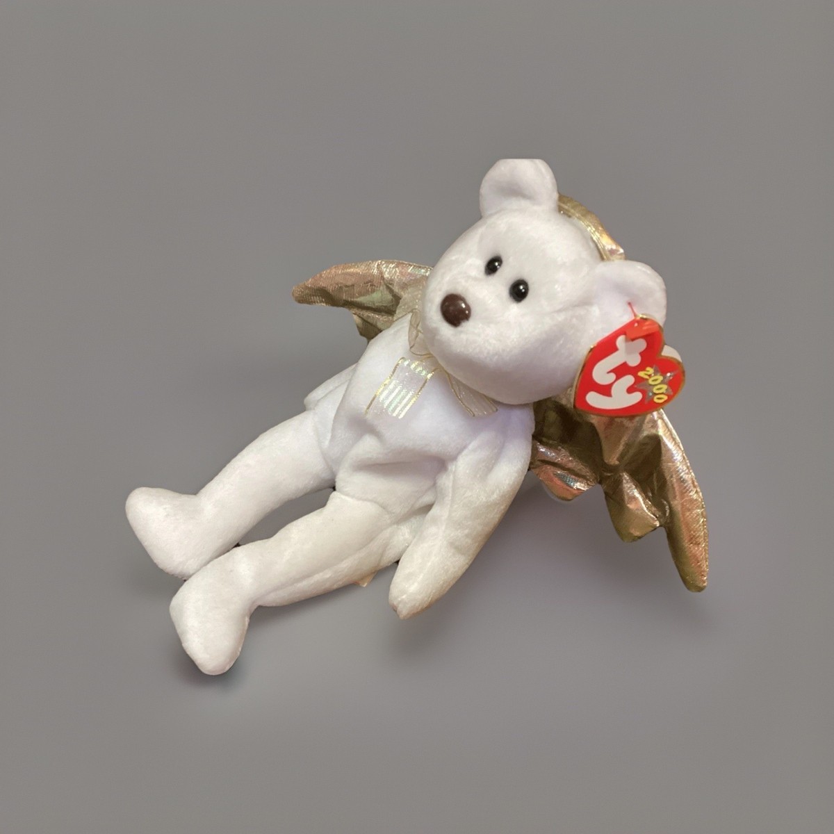 TY Beanie Baby HALO the Angel Bear inch)