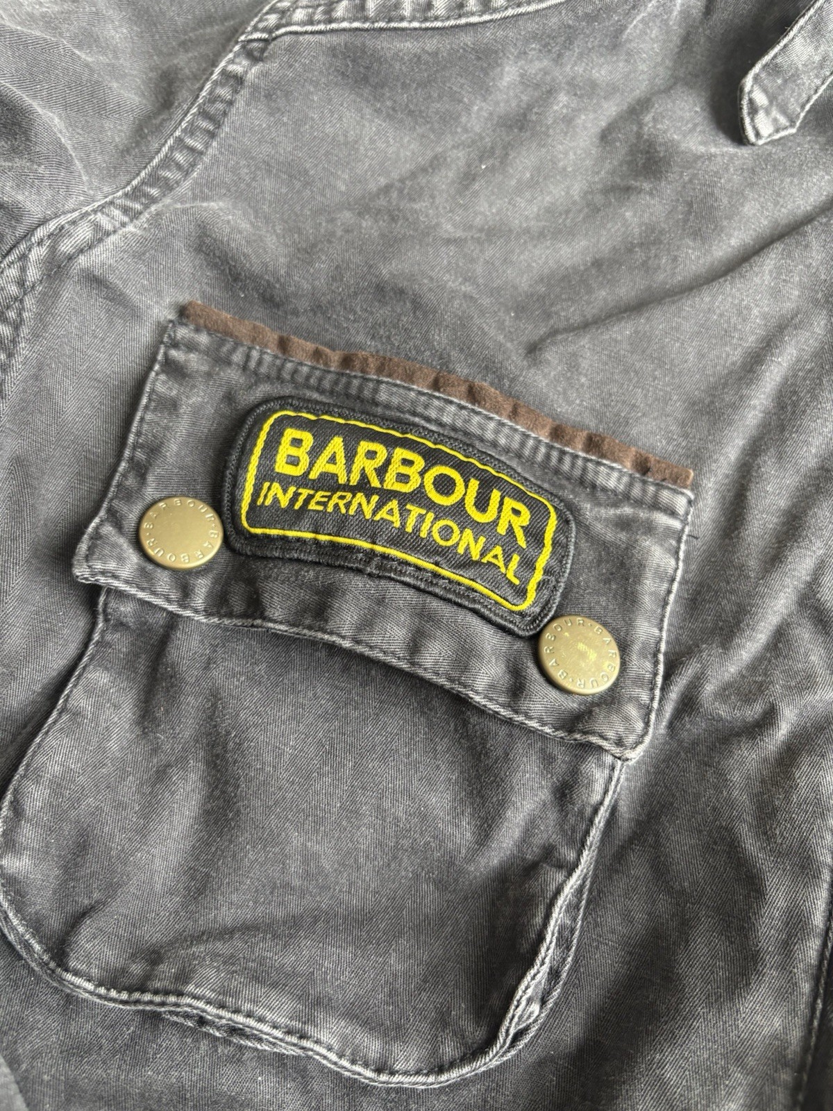 Barbour Steve McQueen Denim Jacket Size Medium Measurements On Photos image 3