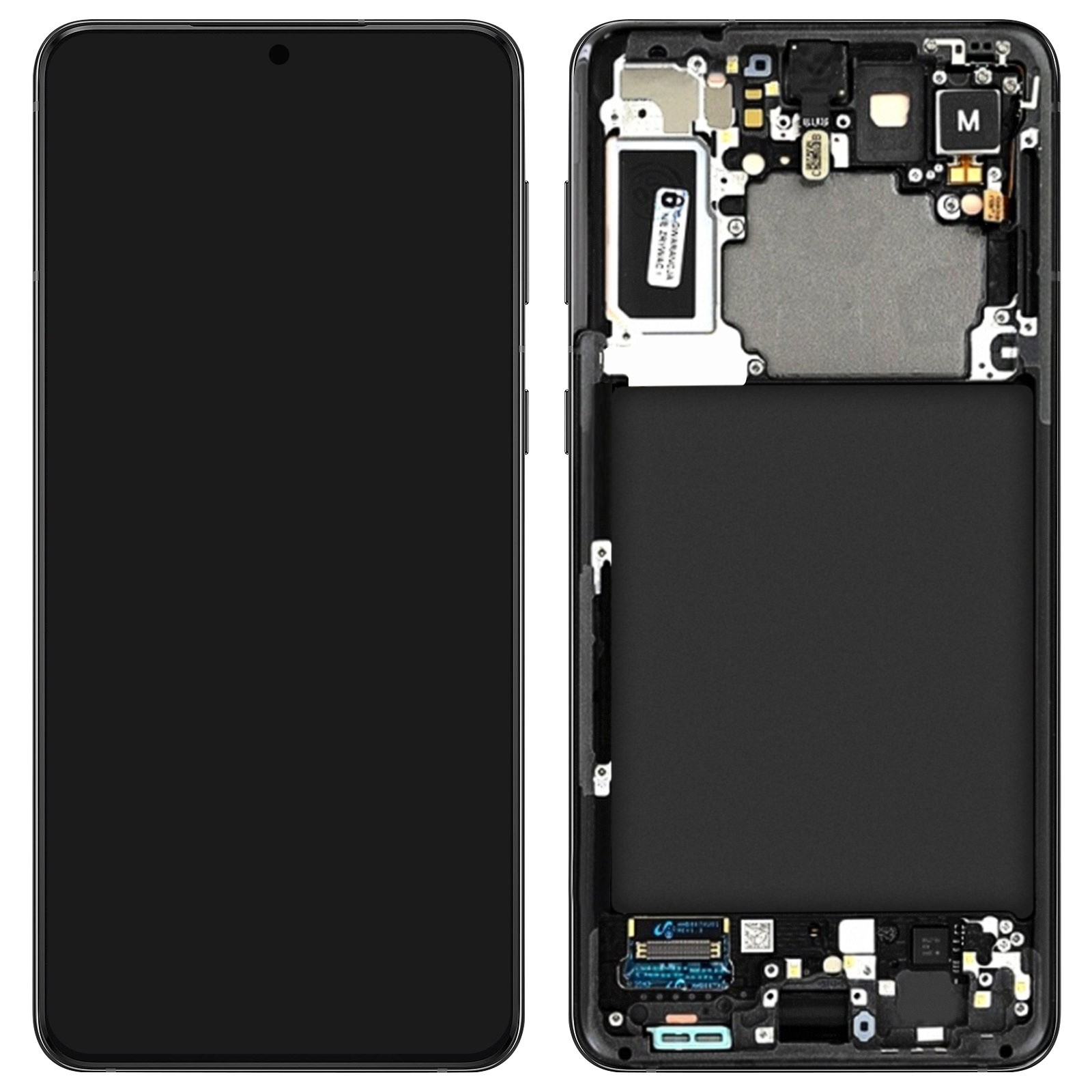 Réparer un écran cassé de Samsung S21 Plus avec ce bloc complet LCD noir