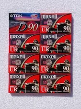 Lot of 7 Maxell UR-90 Type 1 Normal Bias Audio Cassette Tapes 90 Minutes 1 TDK D