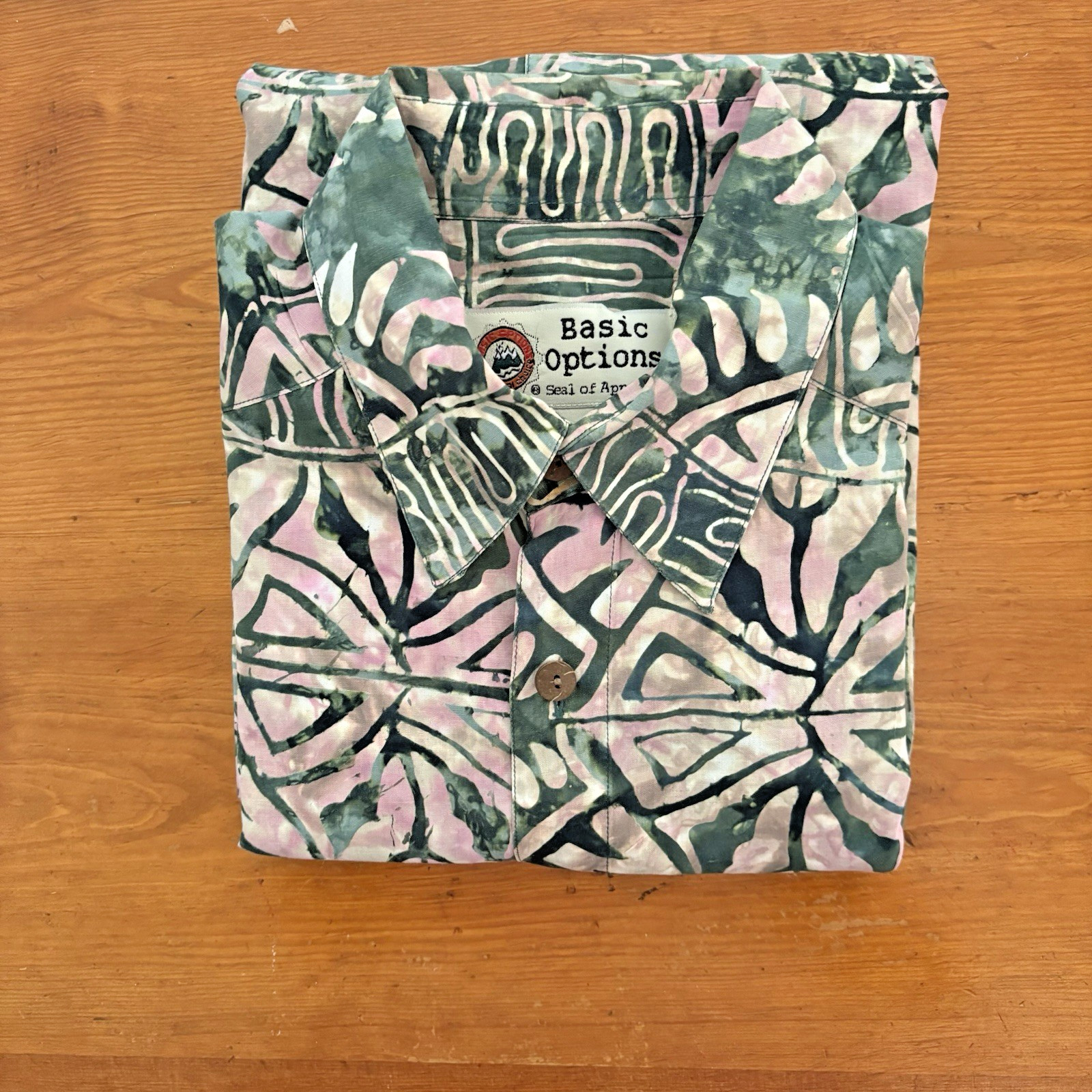 Basic Options Men's Button Down Short Sleeve 100%… - image 5