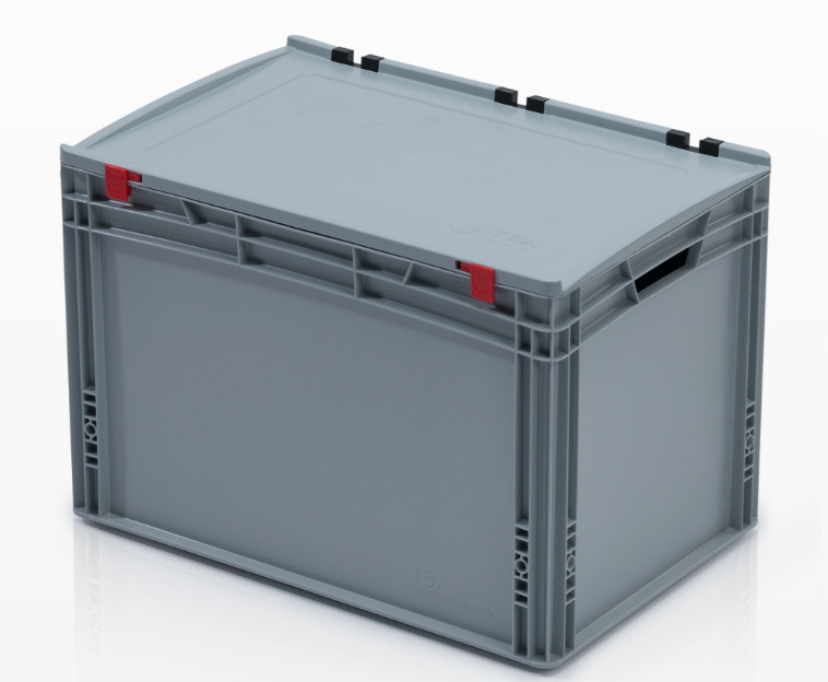 Eurobehälter 60x40x41,5 mit Deckel Stapelbehälter Lagerbox Stapelbox 600x400x415