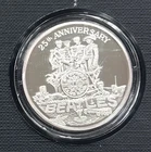 The Beatles “Sgt Pepper” 1 troy Oz .999 SILVER Coin 1990 complete in booklet